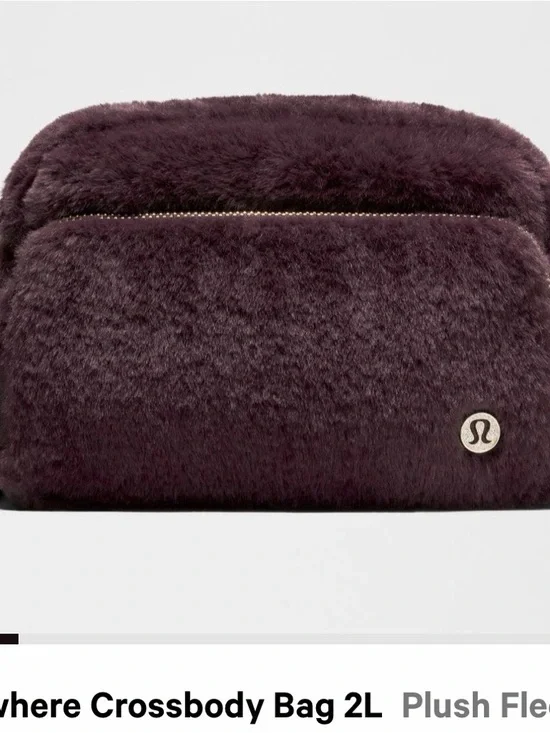 lululemon athletica Plush Fleece Cosmetic Bag in Deep Plum - Picture 1 of 2